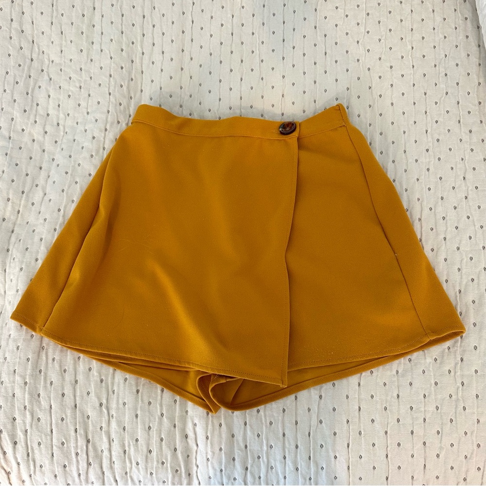 Mustard Yellow Urban Outfitters Skort